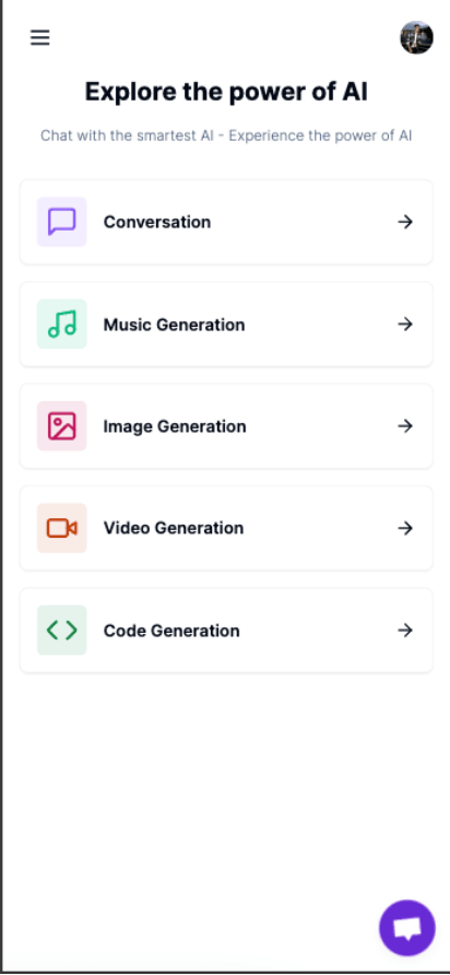 Genflow AI Dashboard Mobile